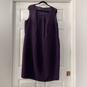 Talbots Deep Purple Midi Dress